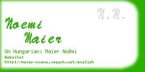 noemi maier business card